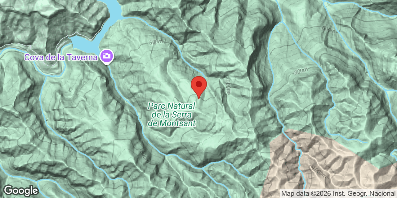 Mapa de situació de TUPÍ, AVENC DEL