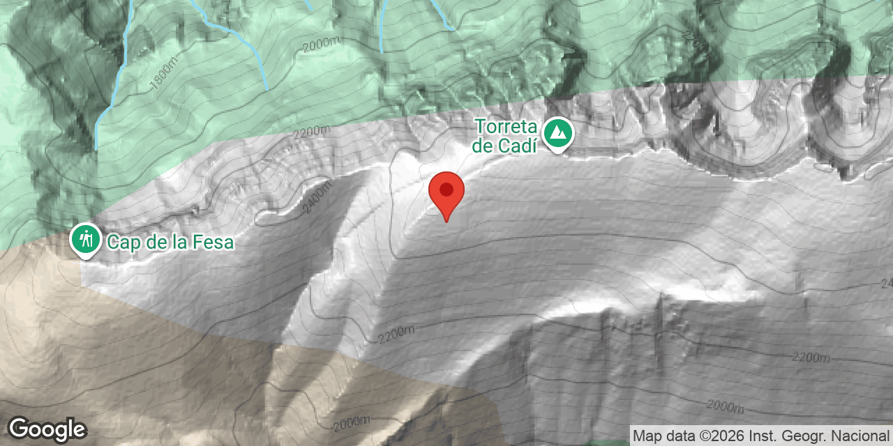 Location map of CORNELLANA, GRALLERA PETITA DE