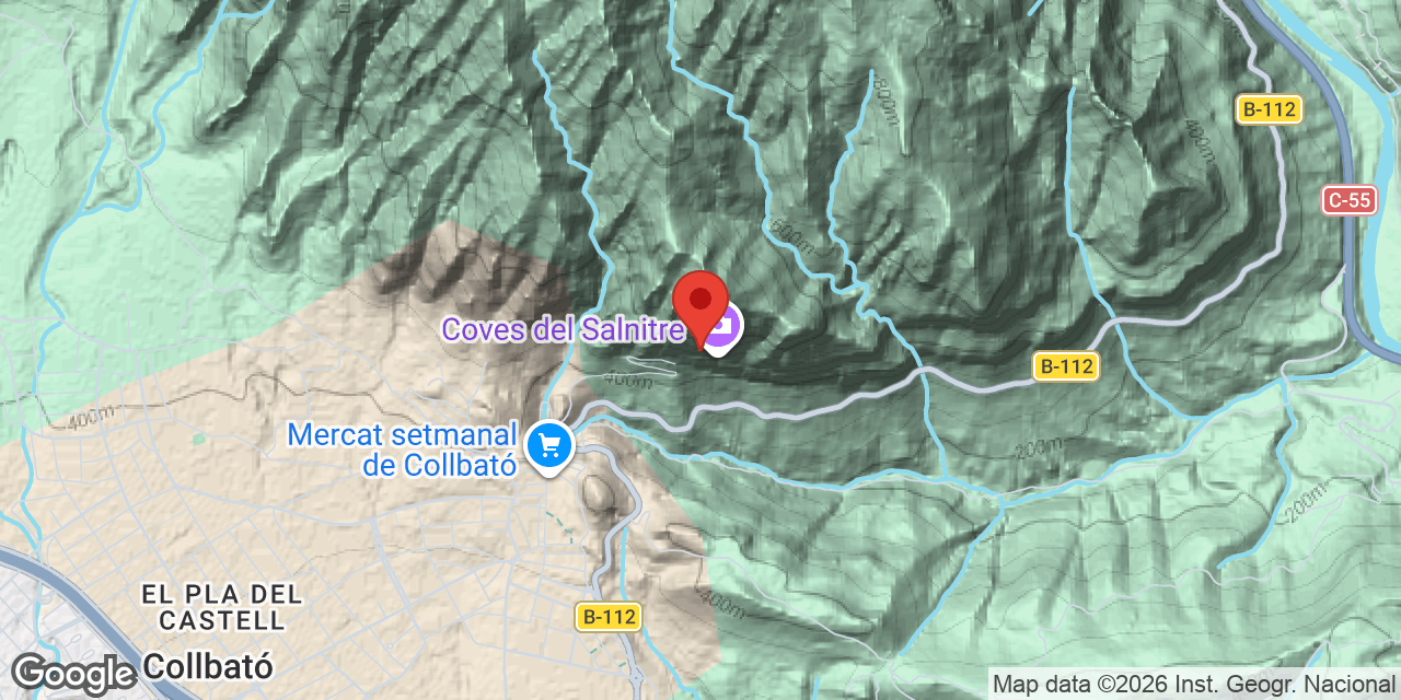 Mapa de situación de SALNITRE, AVENC-COVA C.2 DEL