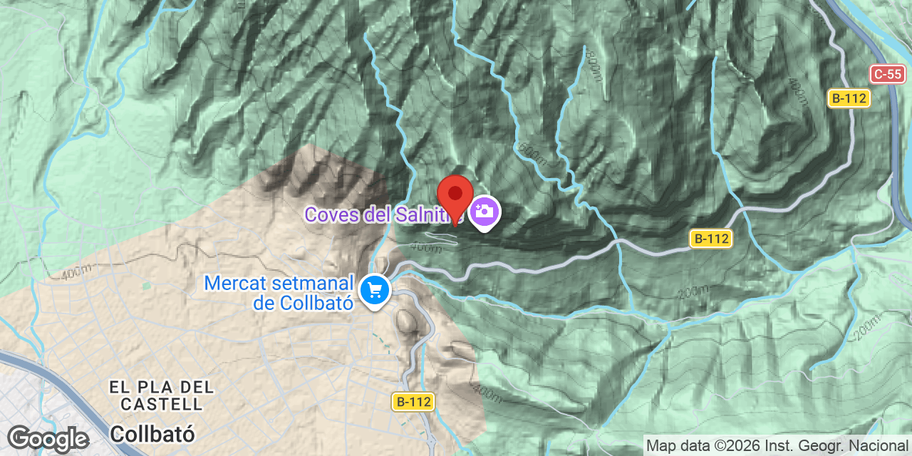 Location map of VENTÓS, AVENC