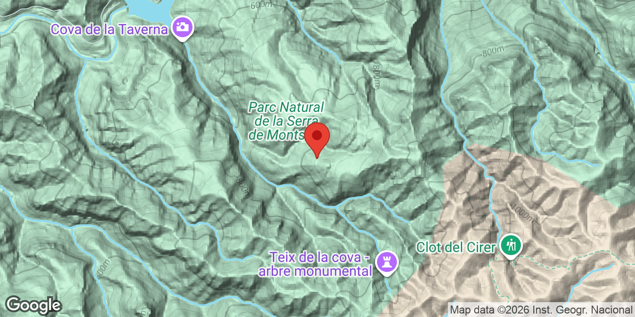 Mapa de situación de CARRASCLA, AVENC DE LA