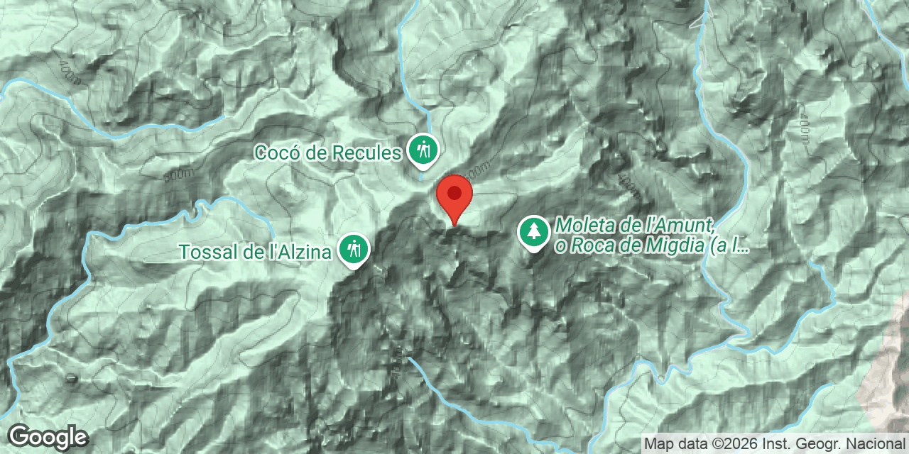 Mapa de situación de VANDELLÒS, AVENC DE