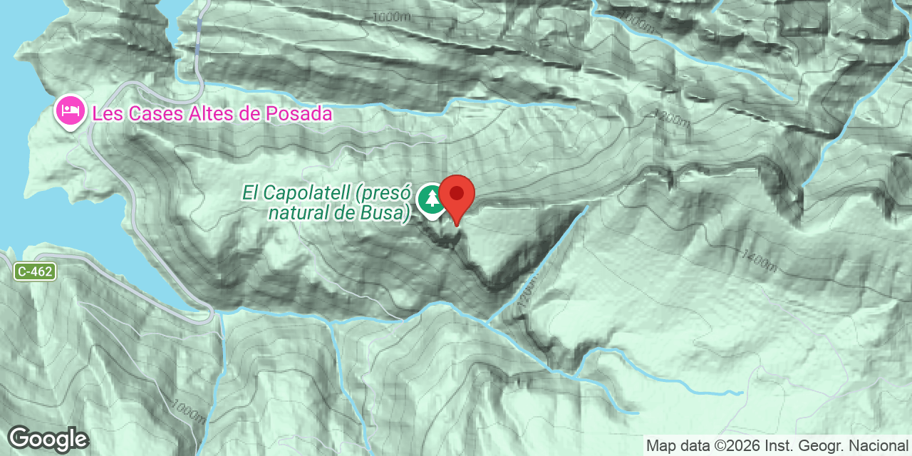 Location map of CAPOLATELL, ESQUERDA Nº 1 DEL