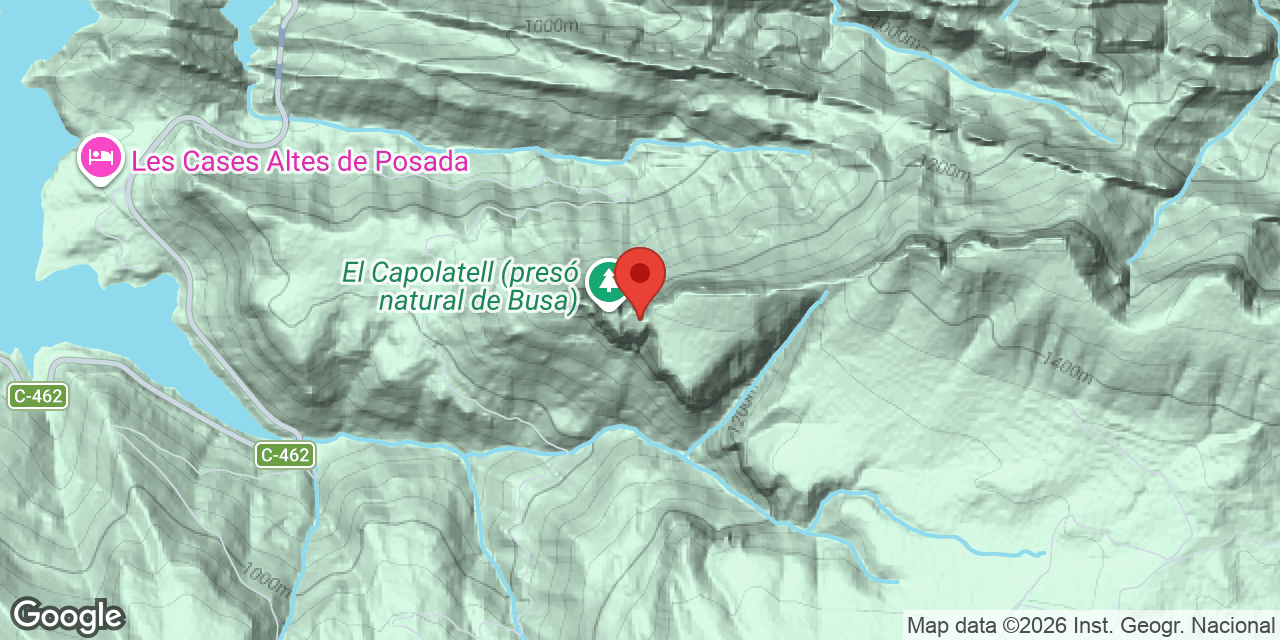 Mapa de situació de CAPOLATELL, ESQUERDA Nº 2 DEL