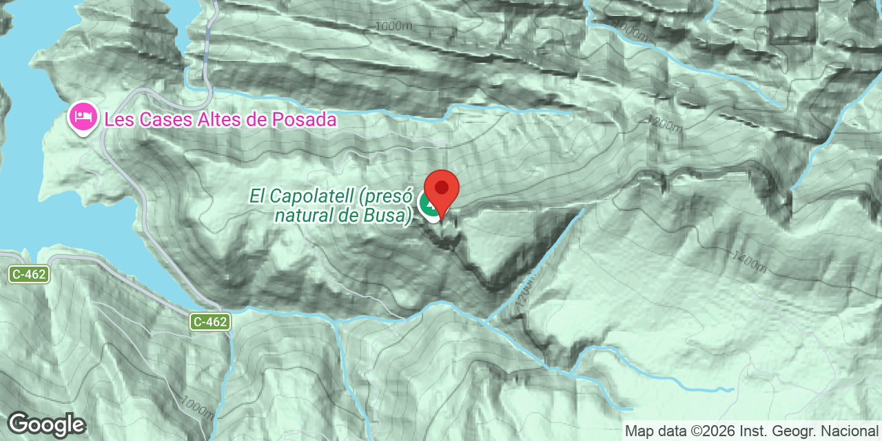 Mapa de situación de CAPOLATELL, AVENC Nº 2 DEL
