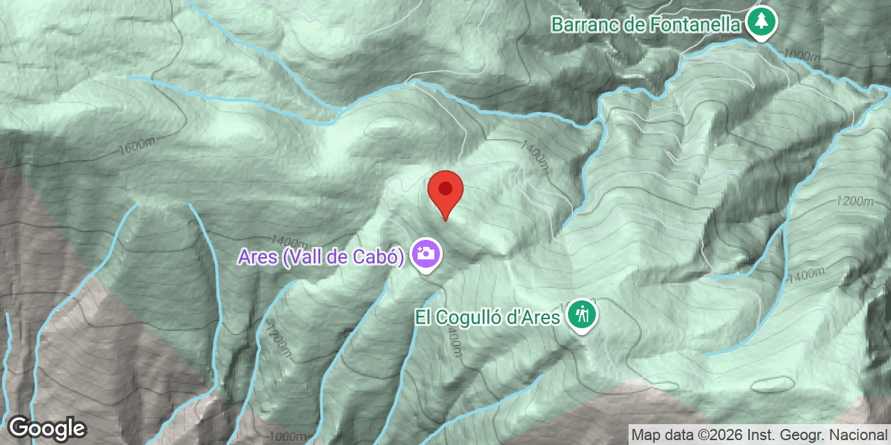 Mapa de situación de CÓMS, BÒFIA DELS