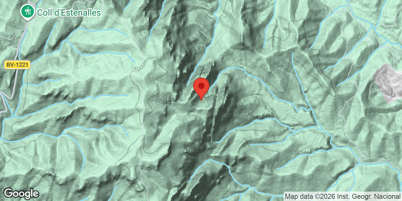 Location map of CANAL DE LA REVELLA, AVENC DE LA
