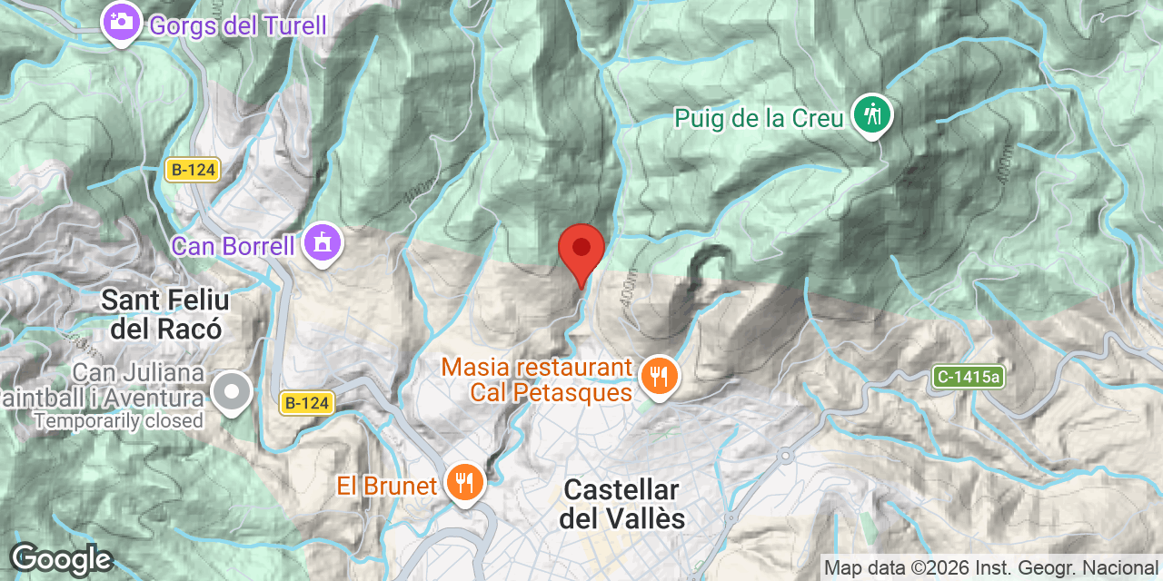 Mapa de situación de AMETLLER, AVENC DE L'
