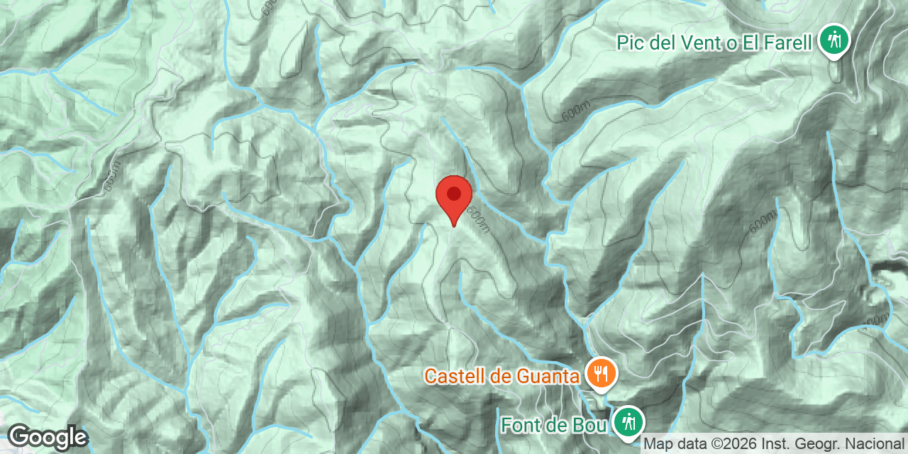 Mapa de situación de CAN CASTELLET DE DALT, AVENC DE
