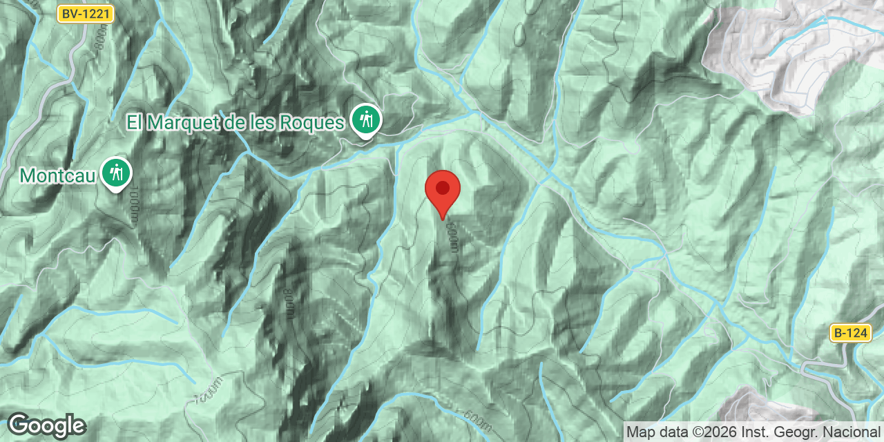 Mapa de situación de MUNTADA, AVENC PETIT DE LA