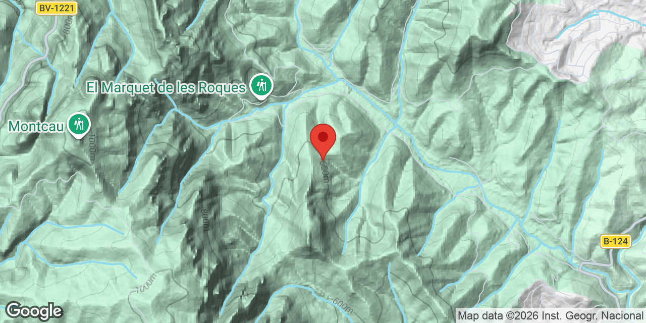 Mapa de situación de MUNTADA, AVENC GRAN DE LA