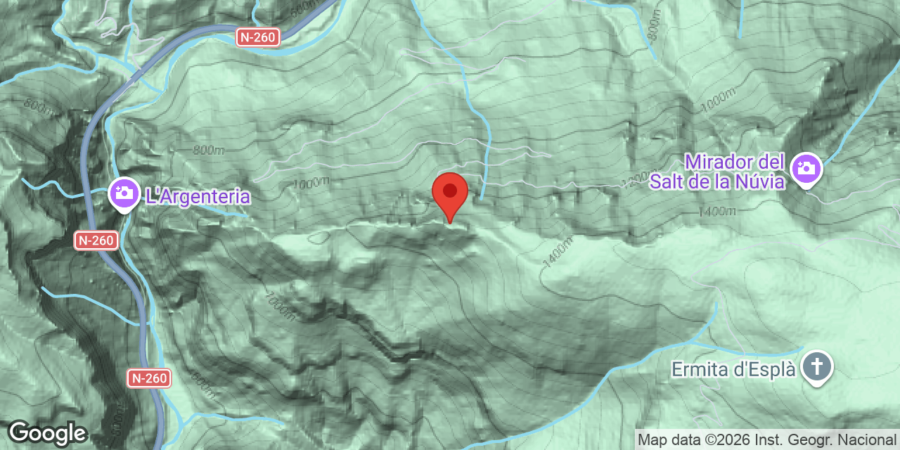 Carte de situation de NÚVIA, AVENC DE LA
