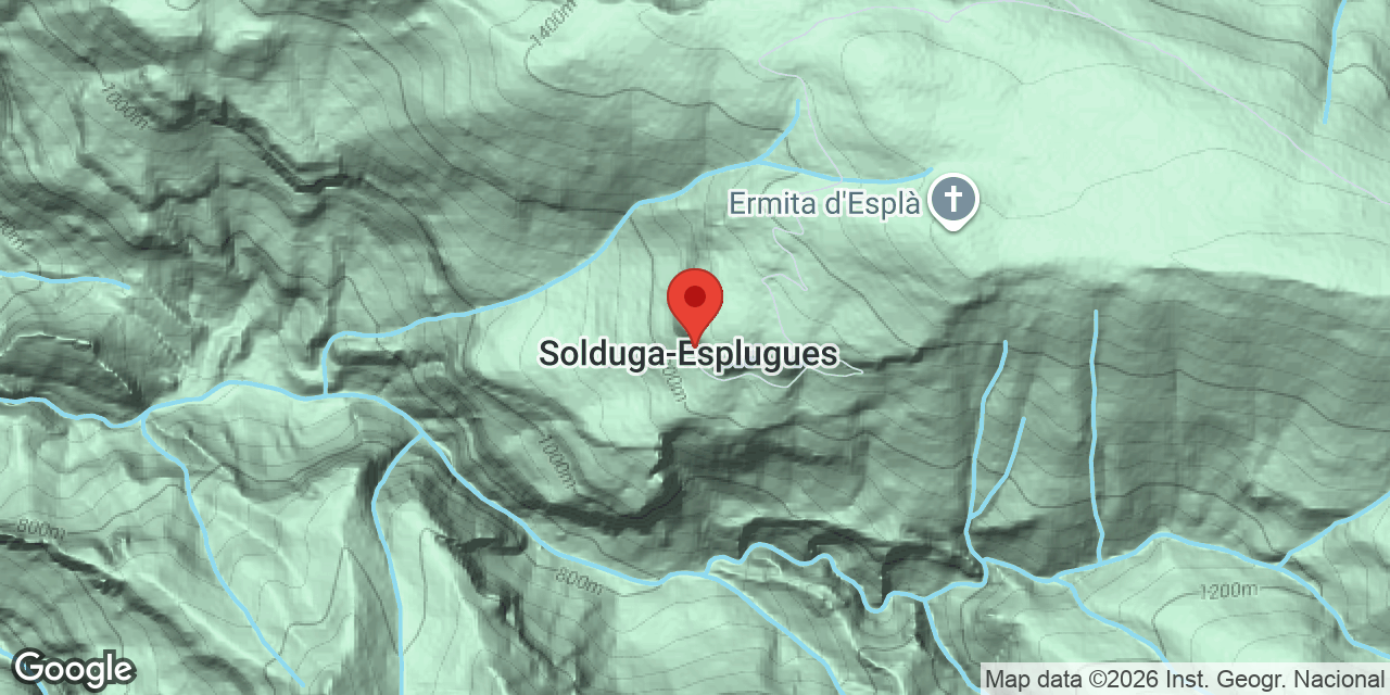 Mapa de situació de SOLDUGA, ESQUERDA DE