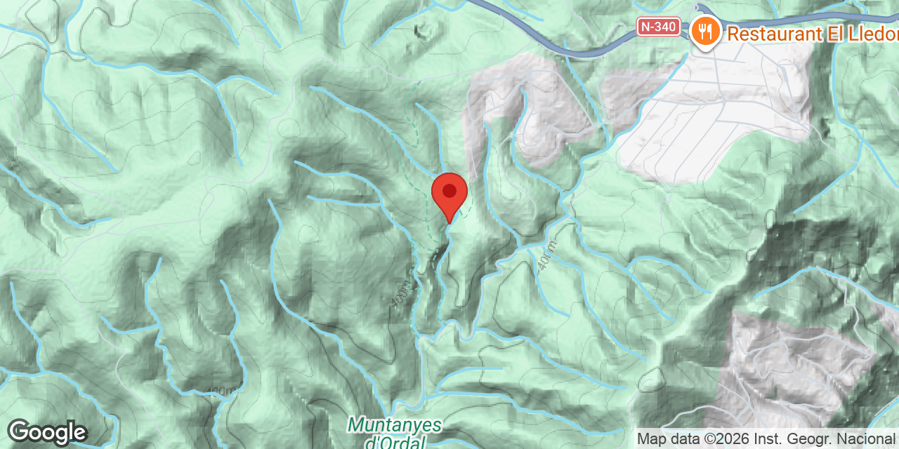 Mapa de situación de ULLERA, AVENC DE LA