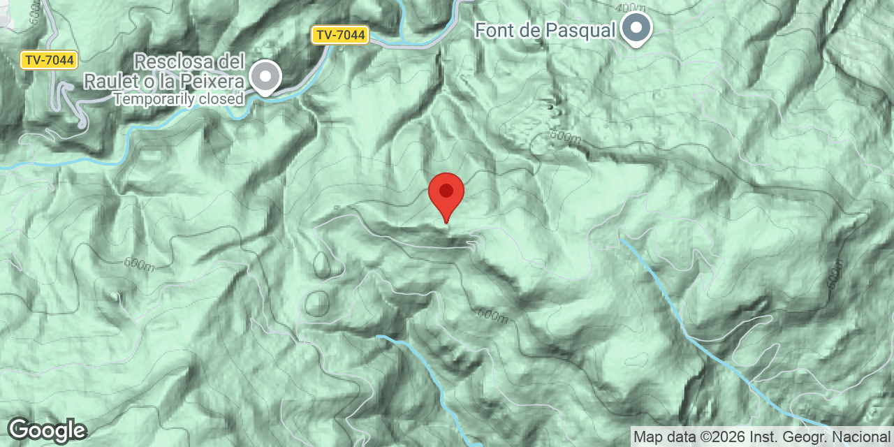 Mapa de situació de PUIG DE MARC, AVENC DEL