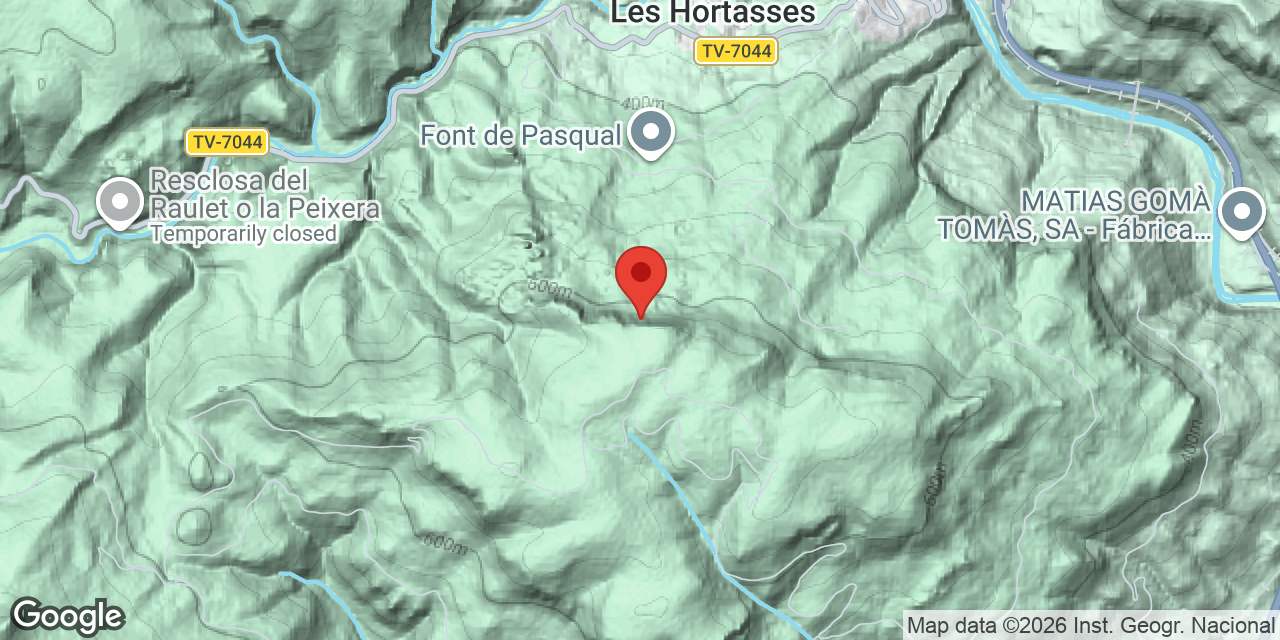Location map of PORC SENGLAR, AVENC DEL