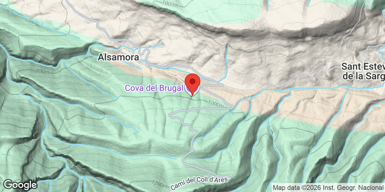 Mapa de situació de BRUGAL, COVA DEL