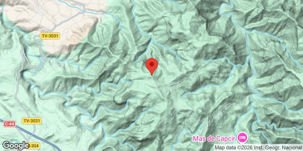 Location map of MONTANER, BAUMES DEL