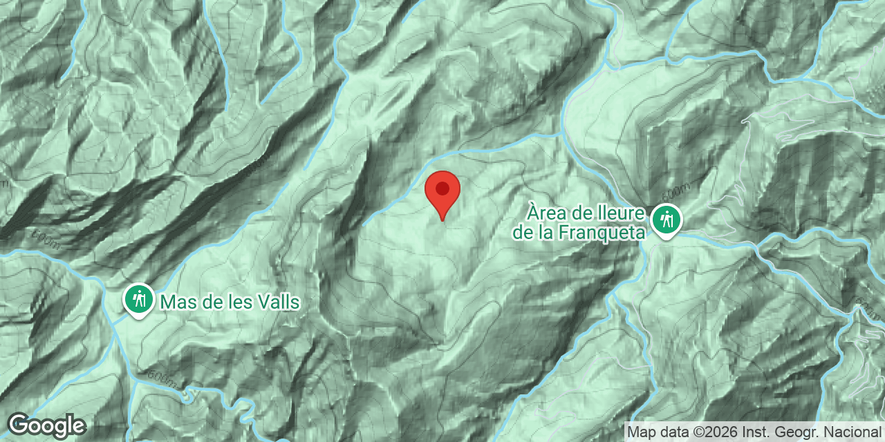 Location map of FOIES DE CORRETJÀ,  AVENC DE LES