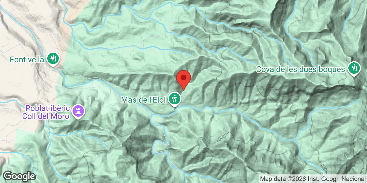 Mapa de situación de LLAMBORDA, AVENC DE LA
