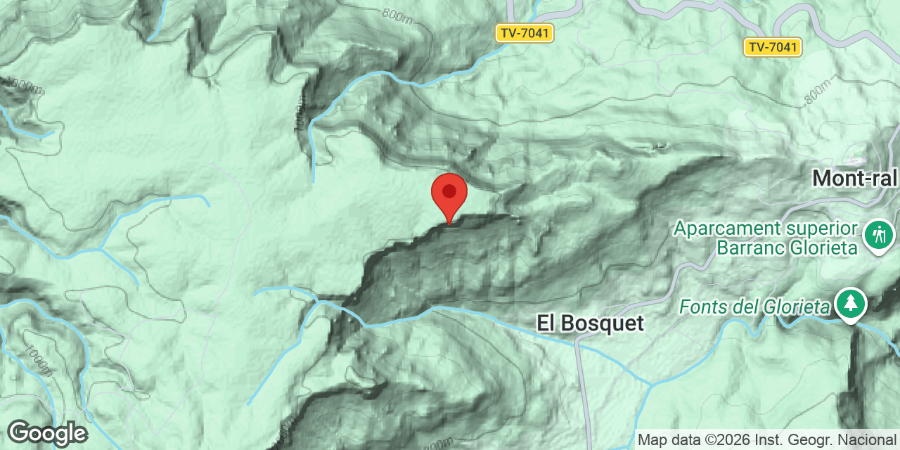 Mapa de situació de CUDÓ, COVA DEL