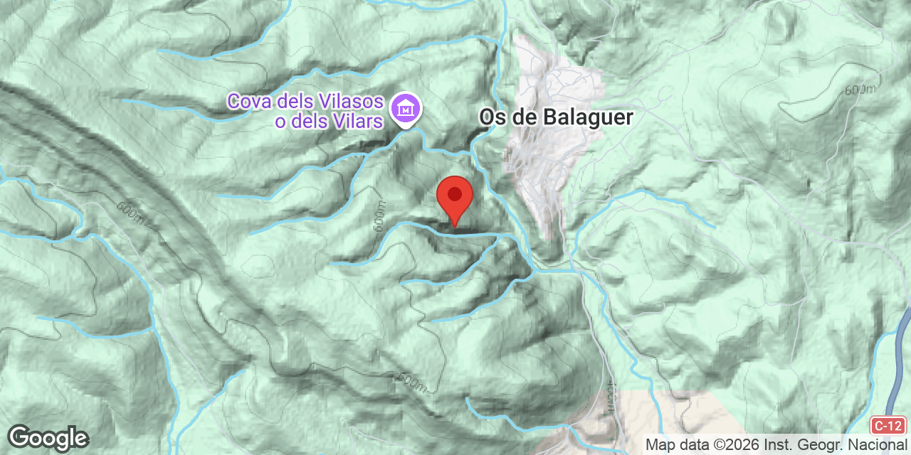 Location map of PENYA DELS ULLS, AVENC DE LA