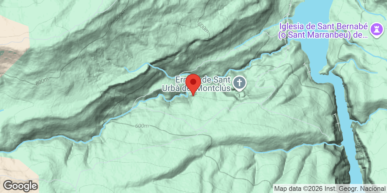 Mapa de situación de SANT URBÀ, AVENC DE