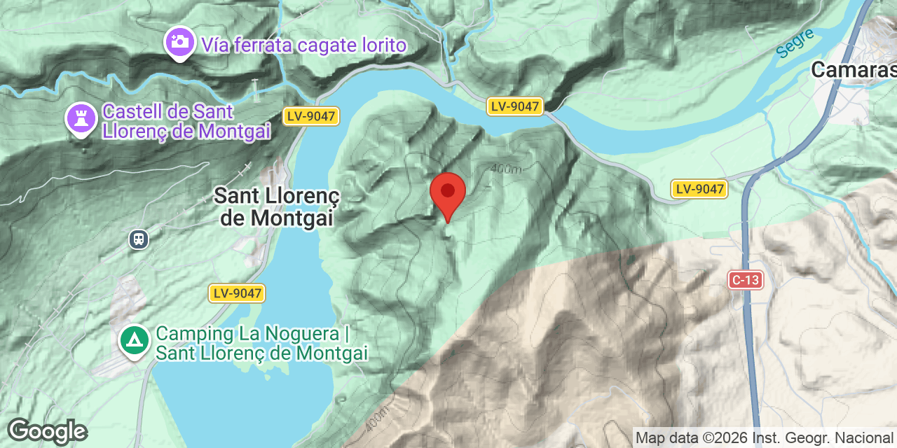 Mapa de situació de BANYA, AVENC DE LA
