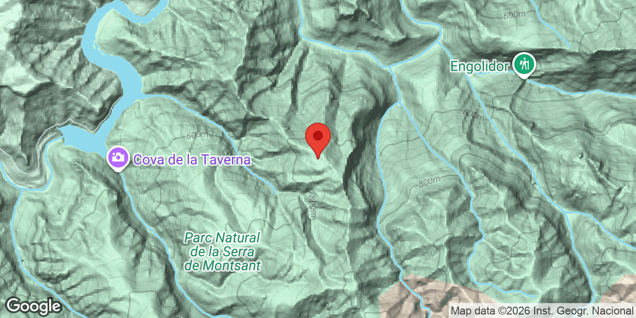 Mapa de situació de ALBA, AVENC DE L'