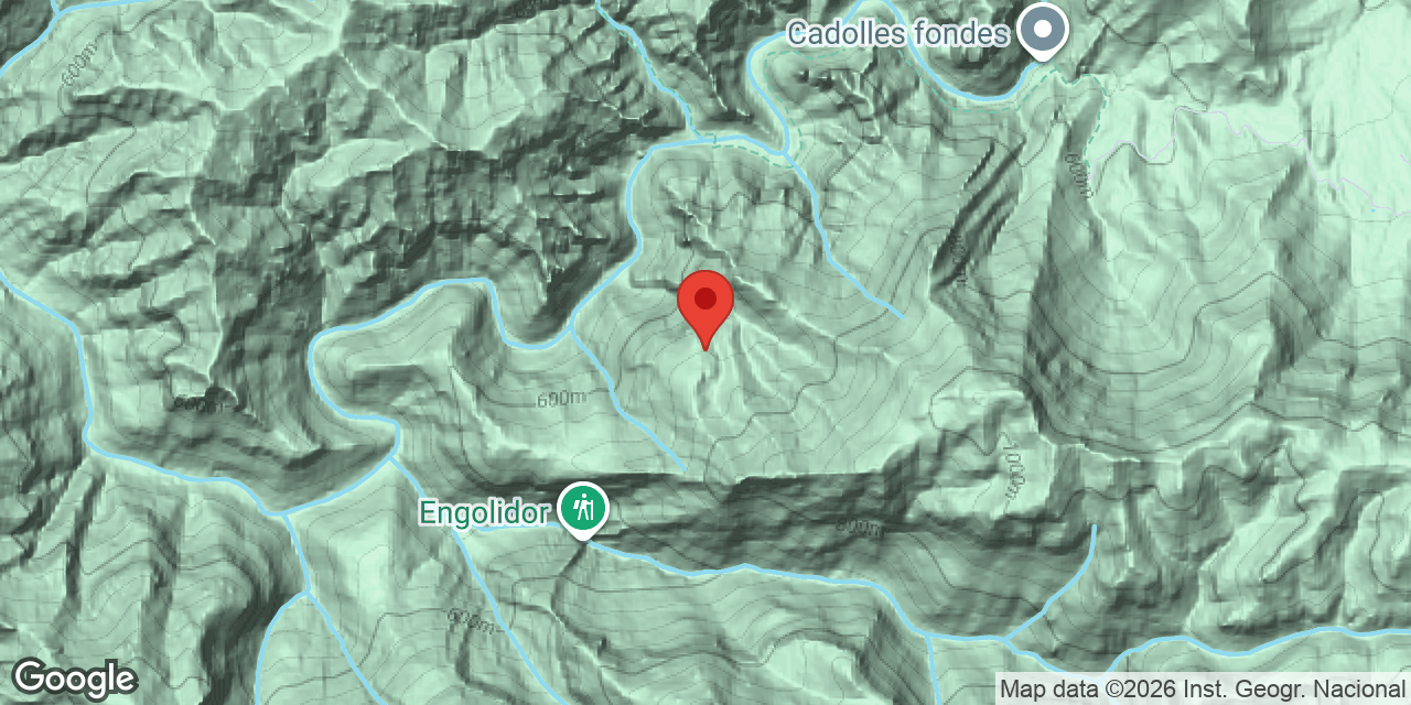 Mapa de situació de PLANES DEL FORN DEL VIDRE, AVENC 4 DE LES