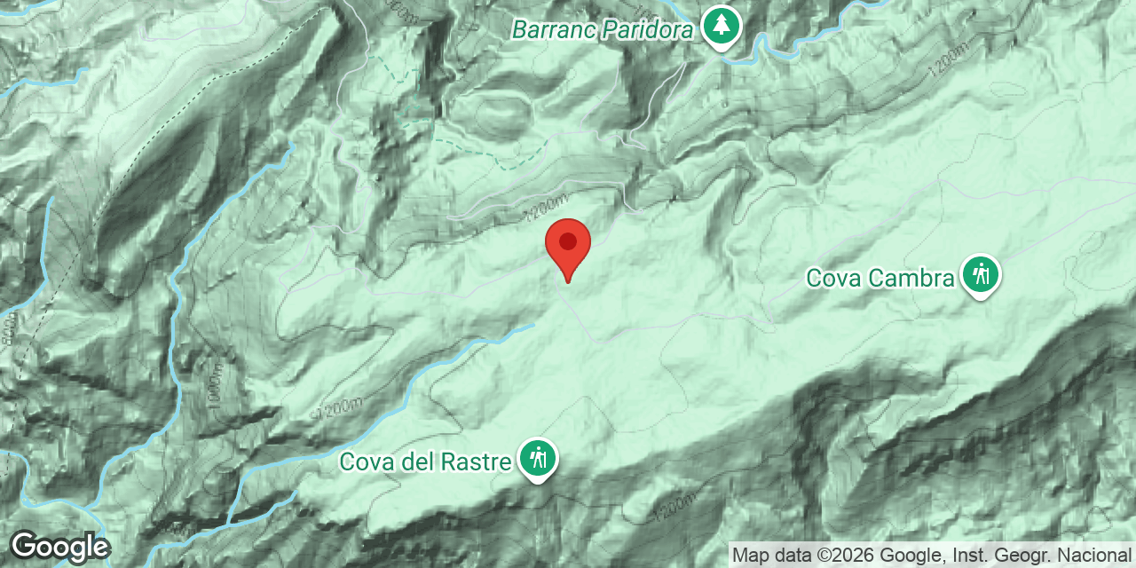 Mapa de situación de MAMELONS, AVENC DELS