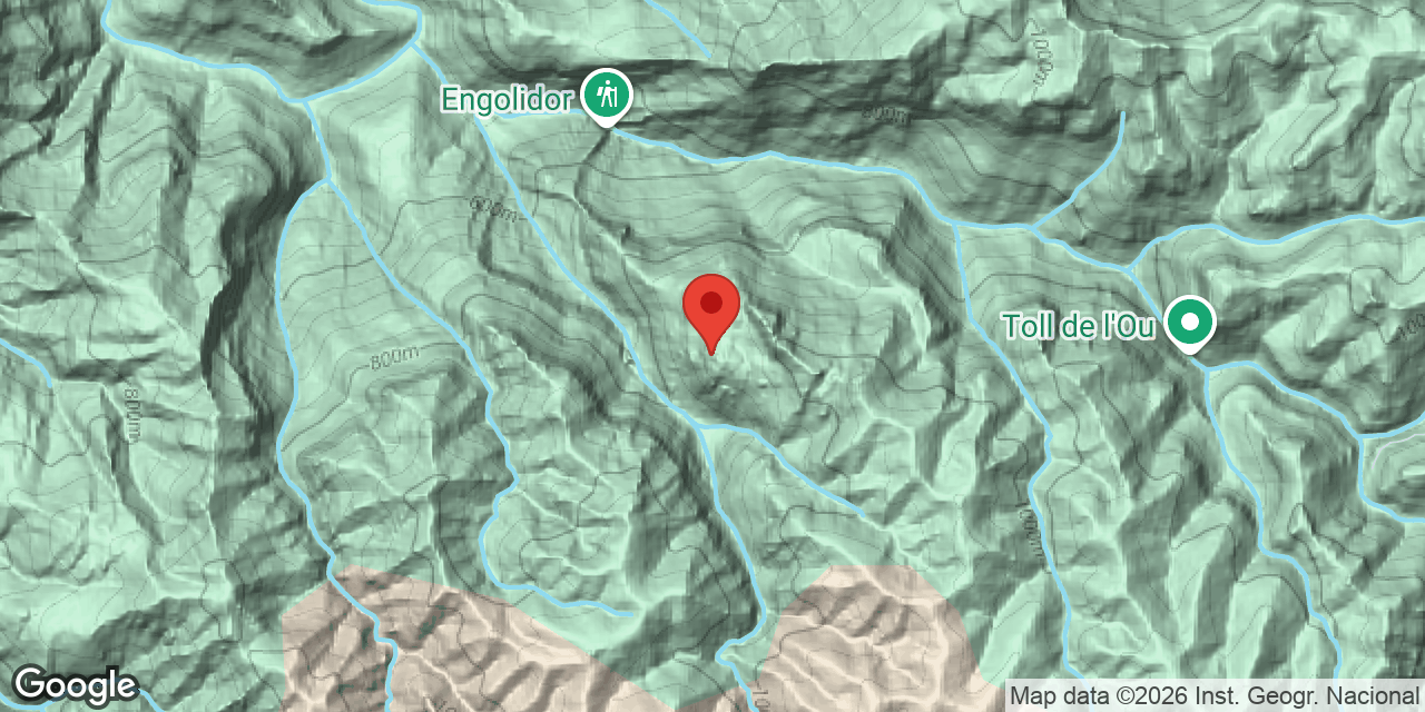 Mapa de situación de AISLING, AVENC DE L'