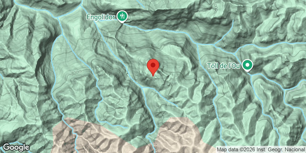 Mapa de situación de TRONA, AVENC DE LA