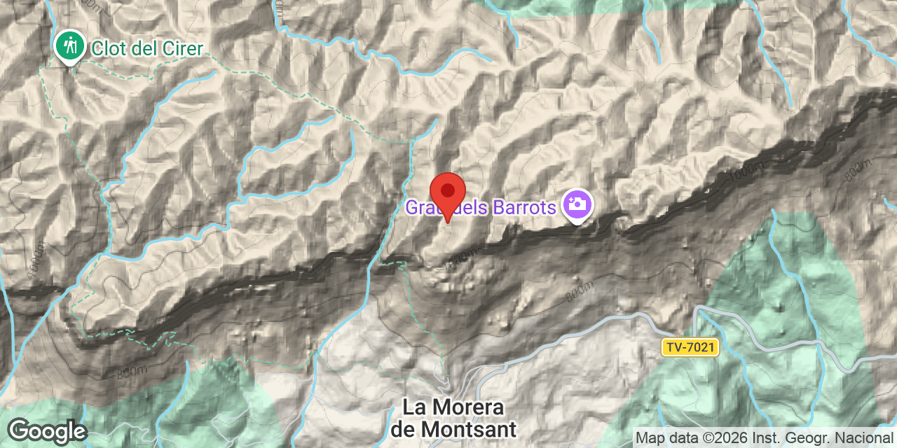 Mapa de situació de ESPINÓS, ESQUERDOT DE L'