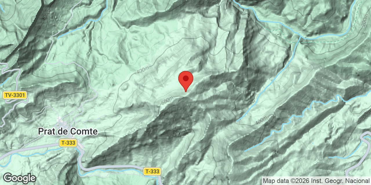 Mapa de situació de TOSSA,  AVENC DE LA