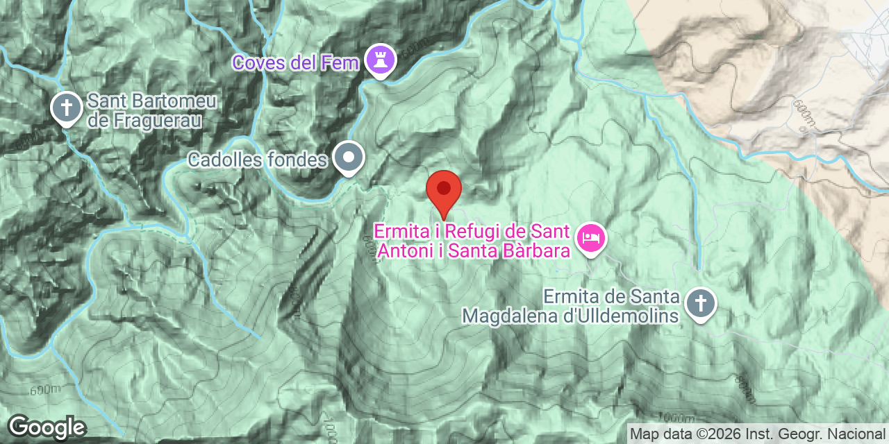 Mapa de situació de CADOLLES FONDES, COVA ALTA DE LES