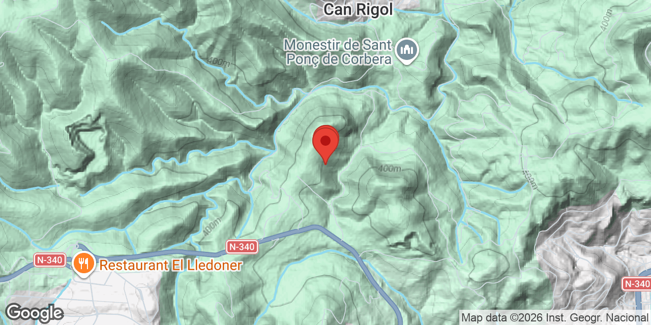 Mapa de situación de PLA DE COMES,  COVA - AVENC DEL