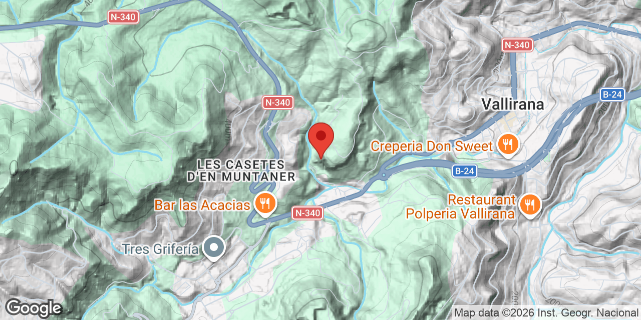 Mapa de situació de CASETES, AVENC DE LES