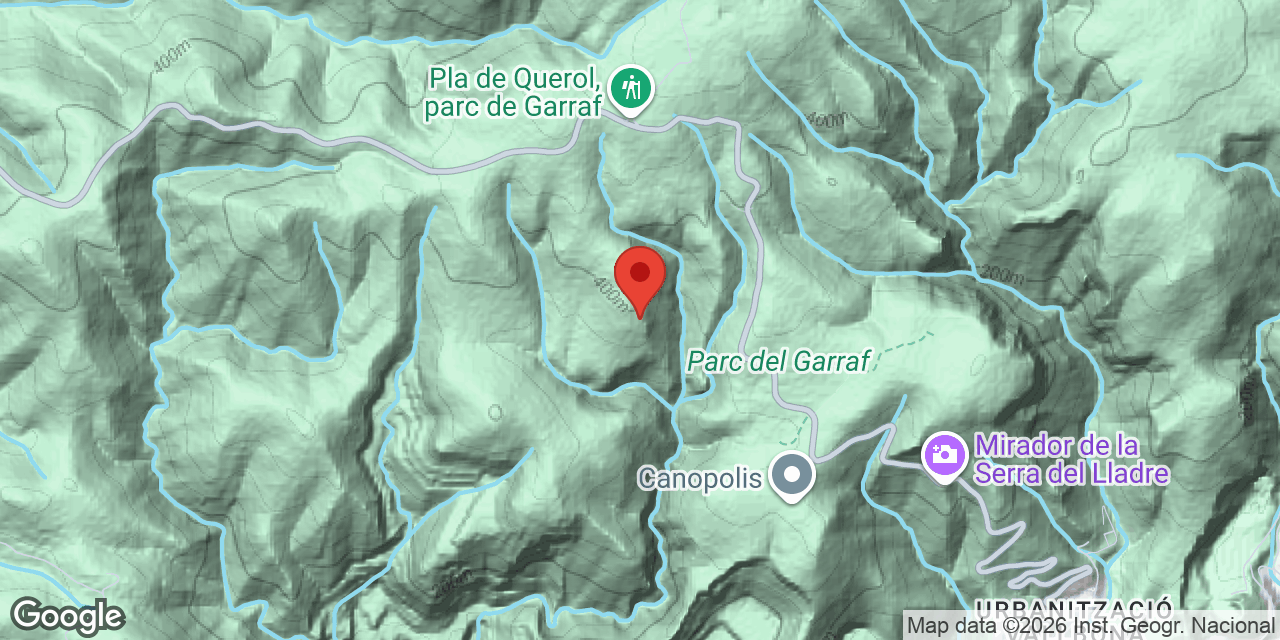 Mapa de situació de BUIDAT, AVENC