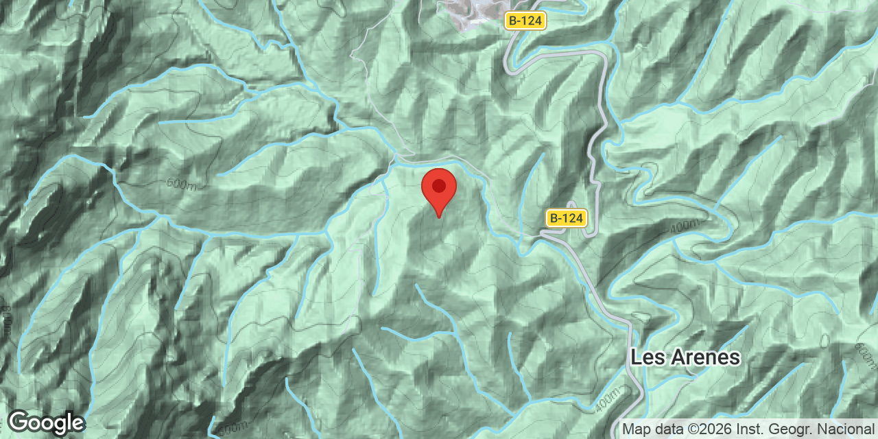 Mapa de situación de ALADERNAR, AVENC DE L'