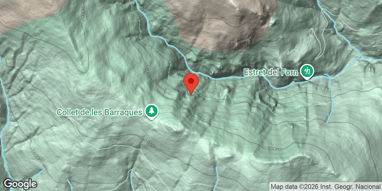 Location map of BARRAQUES,  COVA DE