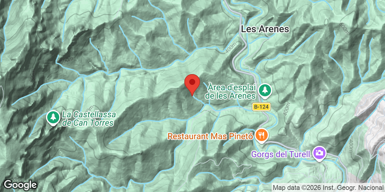 Mapa de situació de TICA, AVENC DE LA