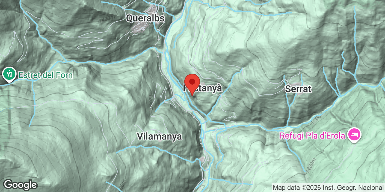 Mapa de situació de FUSTANYÀ,  BALMA DE
