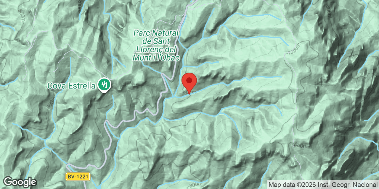 Mapa de situació de CANAL DE LES TEIXONERES, AVENC DE LA
