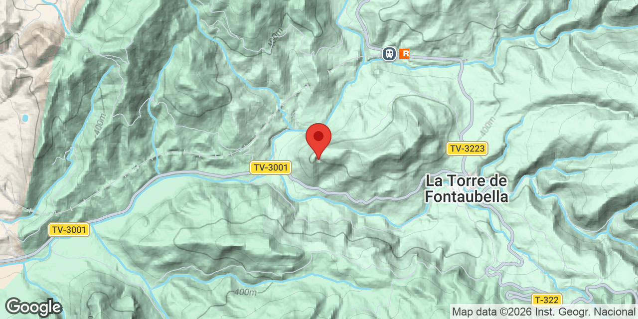 Mapa de situació de FONTAUBELLA, AVENC DE