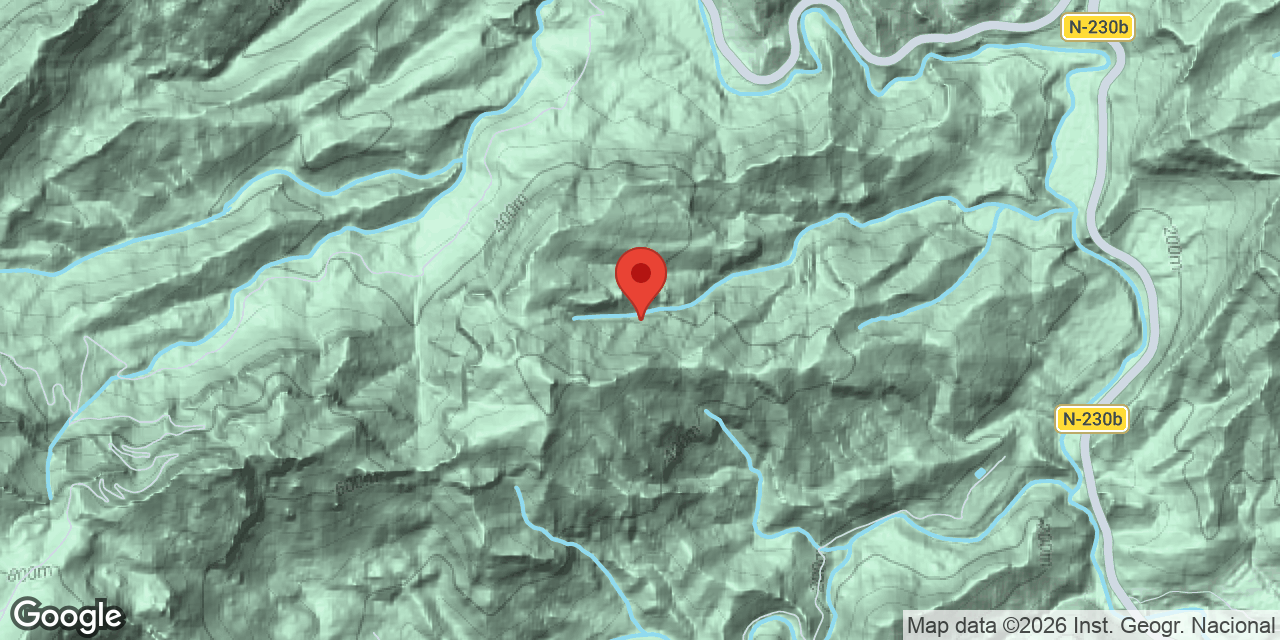Location map of BARRANC DEL MAS D'EN GARROFET,  AVENC DEL