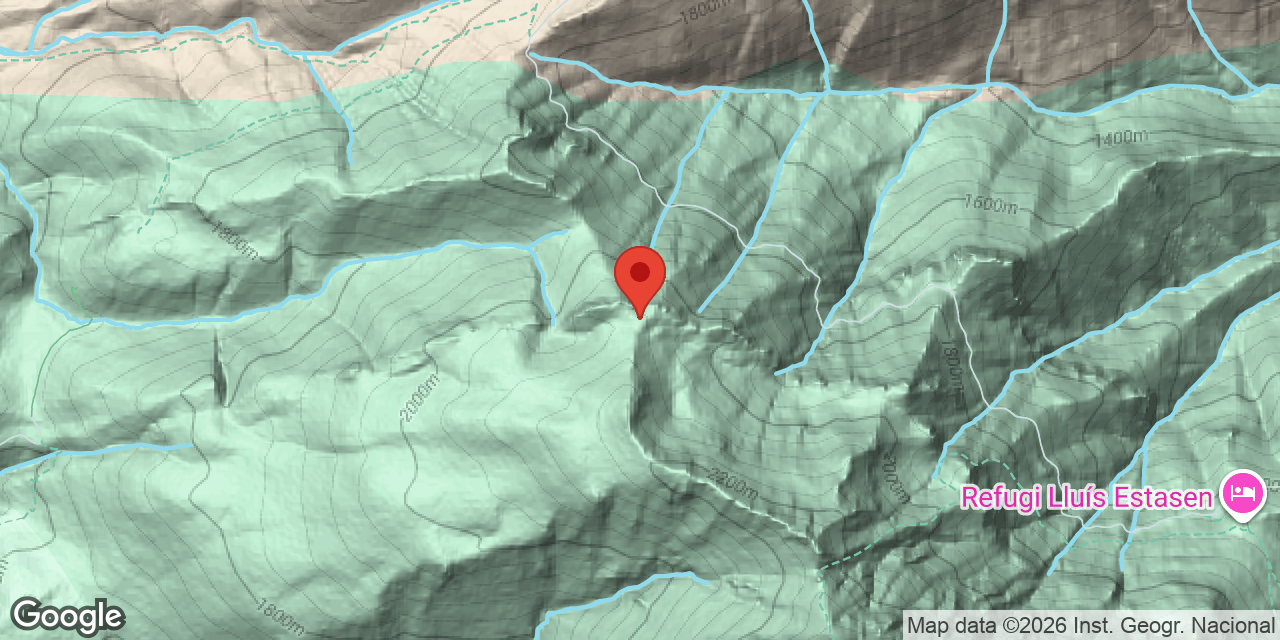 Mapa de situació de COLL DE LES AGUDES, ESQUERDA DEL
