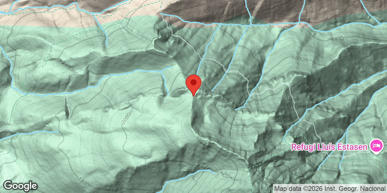 Location map of COLL DE LES AGUDES, FORAT DEL