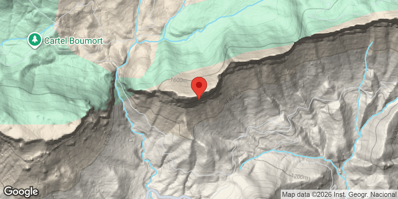 Mapa de situación de NEGRE DE LA ROCA DE SET COMELLES, FORAT